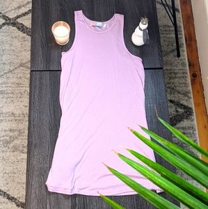 Free People Beach Ribbed Mini Dress Pastel Pink